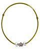 Darshraj Jewels Handmade Thread Anklet with 925 Sterling Silver Flower & Balls - Yellow
