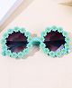 Neska Moda Floral Designed Polarised Sunglasses - Green