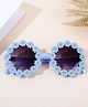 Neska Moda Floral Designed Polarised Sunglasses - Blue