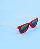 Neska Moda Stylish Dual Tone Unisex Wayfarer Sunglasses - Red & White