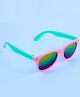 Neska Moda Stylish Dual Tone Unisex Wayfarer Sunglasses - Pink & Blue