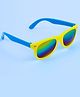 Neska Moda Stylish Dual Tone Unisex Wayfarer Sunglasses - Yellow & Blue