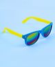 Neska Moda Stylish Dual Tone Unisex Wayfarer Sunglasses - Blue & Yellow