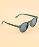 Neska Moda Solid UV Protection Round Unisex Sunglasses - Green