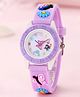 Ziory Floral & Butterfly Designed Analogue Watch - Lavender
