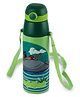 Cello Kidzbee Series Orb Jungle Book Inner Steel Insulated Water Bottle with 3D Printed Touch & Feel Sticker Green - 380 ml