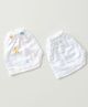 AARIRO 100% Muslin Woven Pack Of 2 Sea Life Printed Shorts - White