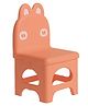 Robbox Plastic Tiny Tot Folding Chair For kids with Cute Animal Design  Foldable, Lightweight & Durable Toddler Seating Chair for Playroom, Study, Nursery, Dining and Preschool Use - (Orange)
