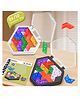 Sanjary Tangram Calendar Puzzle Educational Toys for Kids Mini Pocket Toys Color Geometric Board Game Logical Thinking Training Montessori color design may vary