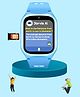 Spiky AI Enabled Android Smartwatch - Blue
