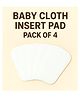 Joy Buzz Baby Adjustable Reusable Microfiber Bamboo Soaker Wet-free Insert Pads for Cloth Diapers Nappies Quick Dry (0-24 Months) - Pack of 4