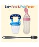 Joy Buzz Fruit And Food Nibbler & Silicone Spoon Food Feeder And Bottle Cleaning Brush - Pack of 3