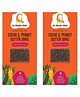 The Growing Giraffe-Cacao Peanut Butter Bar, Whole Grain Cacao & Peanut Butter Bar with Oats & Honey - A Healthy, Nutritional & Delicious Treat for All Ages, Bar - 160 g (20g x 8) pack of 2