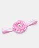 Bhoomi Collection Pearl & Rhinestone Embellished Chiffon Floral Applique Detailed Headband - Light Pink