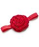 Bhoomi Collection Floral Applique Detailed Headband -  Red