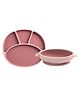 Bibado Silicone Suction Plate & Bowl Set - Blush Pink | Baby-Safe, Strong Grip, 6-36M