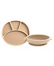 Bibado Silicone Suction Plate & Bowl Set - Fawn Brown | Baby-Safe, Strong Grip, 6-36M