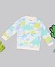 Pantaloons Baby Cotton Knit Full Sleeves Dinosaur Printed Light Winter Sweatshirt - Off White