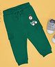 Pantaloons Baby Cotton Knit Compass Printed Joggers - Green