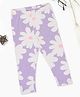 Pantaloons Baby Cotton Spandex Knit Floral Printed Leggings - Lilac
