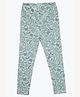 Charm n Cherish Cotton Blend Knit Ice Creams & Pizza Printed Leggings - Green