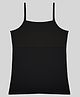 Charm n Cherish Cotton Blend Knit Sleeveless Padded Camisole - Black