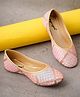 boyz n galz Threadwork Detailed & Sequins Embellished Mojaris - Pink