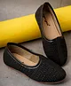 boyz n galz Abstract Embroidered Mojaris - Black