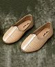 boyz n galz Abstract Embroidered Mojaris - Gold