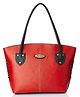 Fostelo Women's Vegan Leather Squirrel Shoulder Bag | Ladies Purse Handbag (Red) (Large)