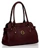 Fostelo Women's Vegan Leather Jessy Stylish Handbag Shoulder Bag Ladies Purse (Maroon) (Large)
