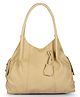Fostelo Women's Vegan Leather Jane Handbag Shoulder Bag Ladies Purse (Beige) (Large)