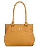 Fostelo Women's Vegan Leather Buenos Handbag Shoulder Bag Ladies Purse (Yellow) (Large)