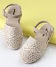 Pine Kids Velcro Closure Solid Mojaris - Beige