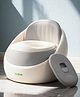 BAYBEE Tootie Baby Potty Seat for Kids 1-5 Years with Cushion Seat,Anti-Urine Splash Guard, Detachable Bowl, Closing Lid | Kids Toilet Seat | Portable Potty Training Seat for Baby & Kids (Khaki)