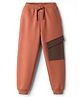 Kookie Kids Terry Knit Full Length Joggers with Pocket - Brown