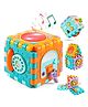 FUNVERSE Baby Toddler Activity Center Musical Activity Cube Play Learning Center Toy Interactive Educational Activity House Multi-Functions with Lights Sounds (Big Activity Cube) (Heavy Cube)