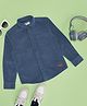 Pantaloons Junior Cotton Woven Full Sleeves Solid Shirt - Blue