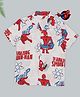 Pantaloons Junior Rayon Woven Marvel Featuring Half Sleeves Spider Man Printed Shirt - Grey