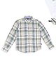 Pantaloons Junior Cotton Woven Full Sleeves Tartan Checked Shirt - Green