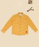 Pantaloons Junior Cotton Woven Full Sleeves Solid Shirt - Yellow