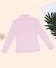 Pantaloons Junior Cotton Spandex Knit Full Sleeves Polka Dots Printed Winter Turtle Neck Sweatshirt - Lilac