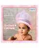 BabySafeHouse Shower Cap Shield for Kids, Bath Visor in Crown Shape to Protect Eyes & Ears of Toddlers and Children while Bathing, Silicon Shampoo Hat (Pink Color)