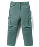 Noddy Typography Embroidered Patch Detailed Pant - Pista Green
