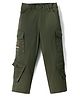 Noddy Typography Embroidered Pant - Olive Green