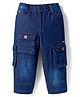Noddy Mild Washed Cargo Jeans - Navy Blue