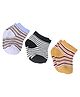 Kid-O-World Cotton Knit Pack Of 3 Striped Socks - Multi Colour