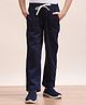 Spunkies Cotton Knit Solid Track Pants - Navy Blue