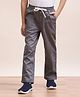 Spunkies Cotton Knit Solid Track Pants - Grey