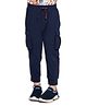 Spunkies Cotton Knit Solid Lounge And Track Pants - Navy Blue